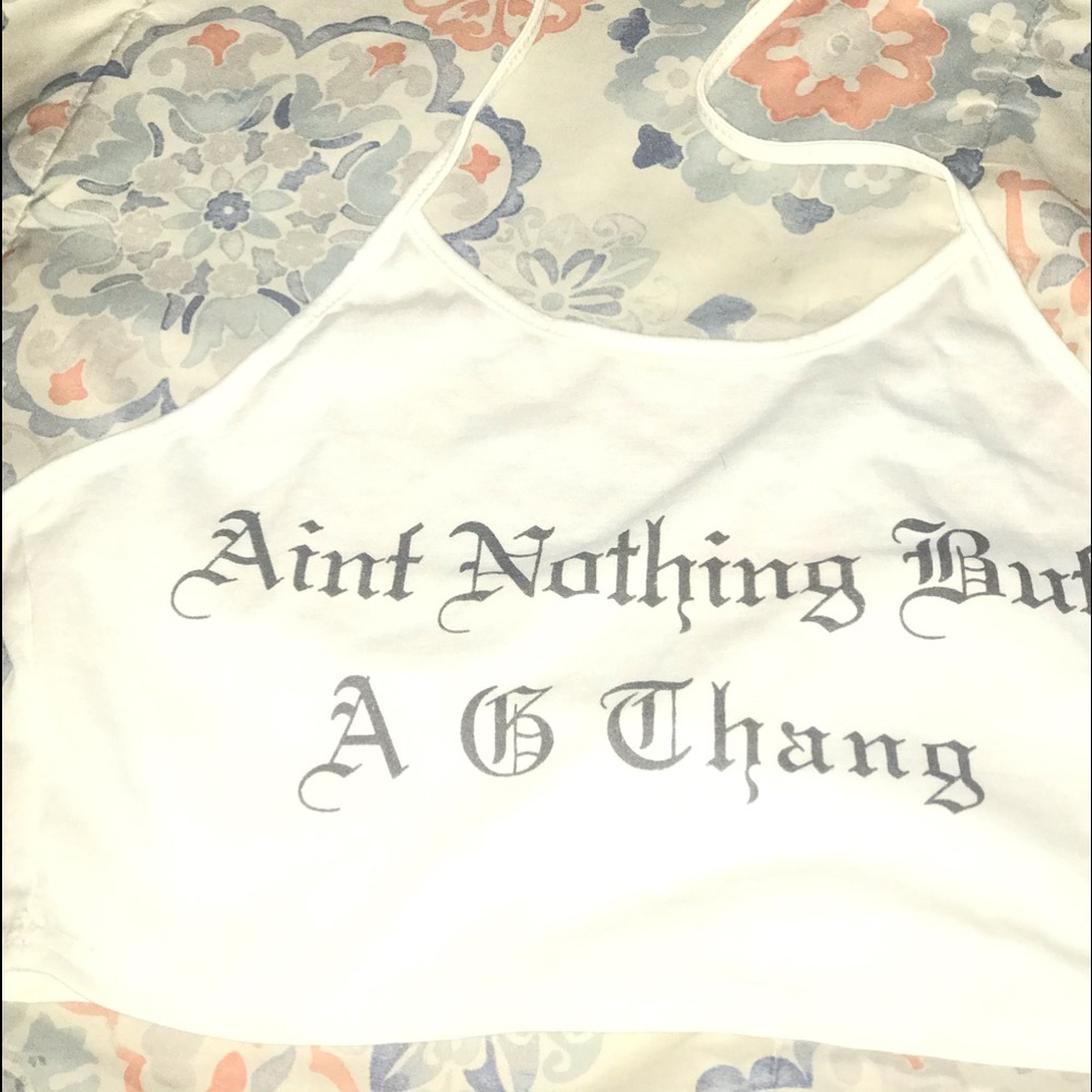 Ain’t Nothing But A G Thang Cropped Halter Top